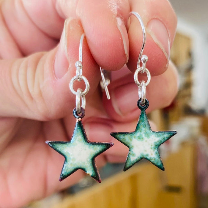 Enamelled Christmas Decorations & Earrings